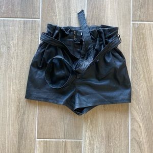 Lovers + Friends Zeal Leather Short - SZ XXS